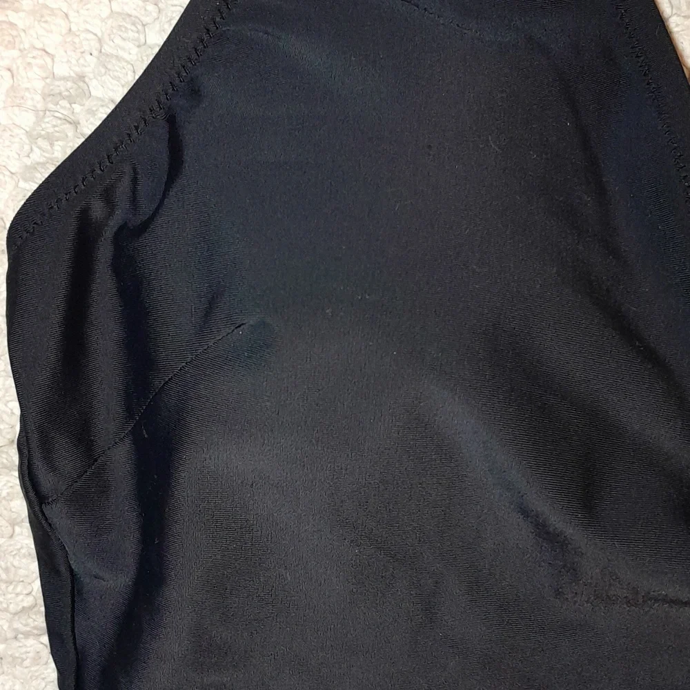 J CREW FACTORY  Black One Piece Swim Suit With Bow Ties On Each Shoulder Size M - Picture 13 of 14